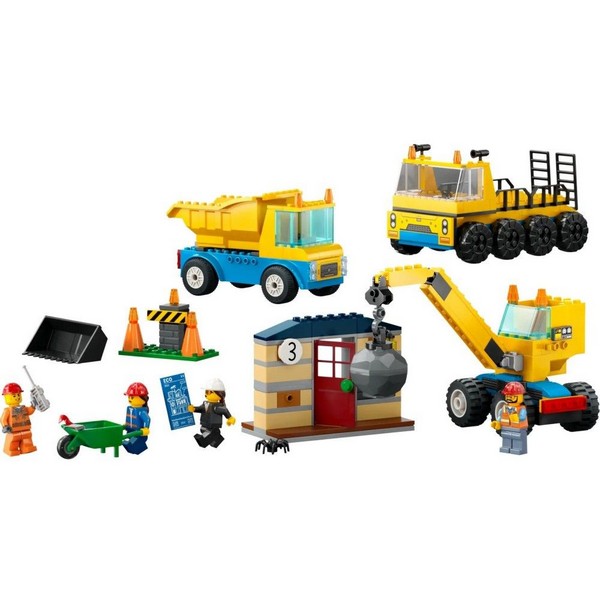 Продукт LEGO City - Конструктор Строителна площадка с камиони и кран - 0 - BG Hlapeta