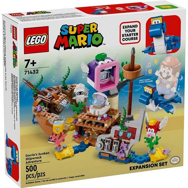 Продукт LEGO Super Mario - Конструктор  Комплект с допълнения Приключение с потъналия кораб на Дори - 0 - BG Hlapeta