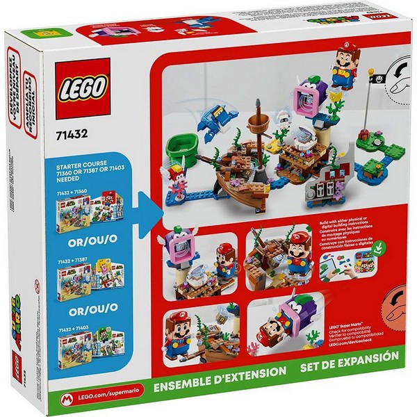 Продукт LEGO Super Mario - Конструктор  Комплект с допълнения Приключение с потъналия кораб на Дори - 0 - BG Hlapeta