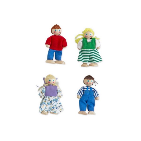 Продукт Melissa and Doug - Дървена къща с 4 врати - 0 - BG Hlapeta