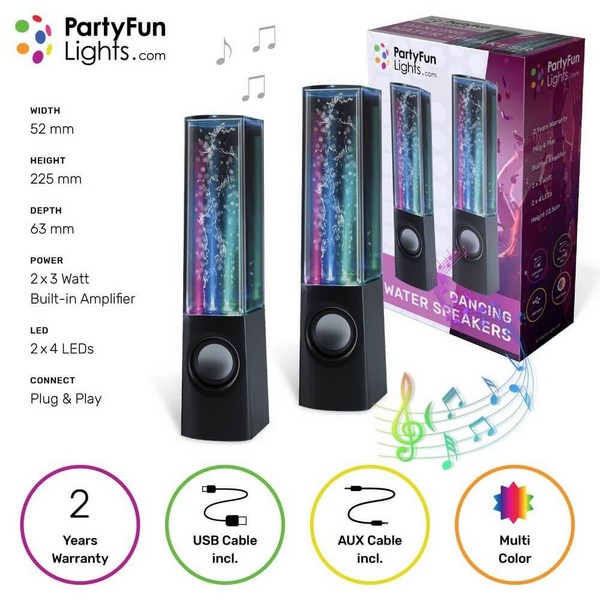 Продукт Party Fun Lights - Танцуващи водни стерео тонколони - 0 - BG Hlapeta