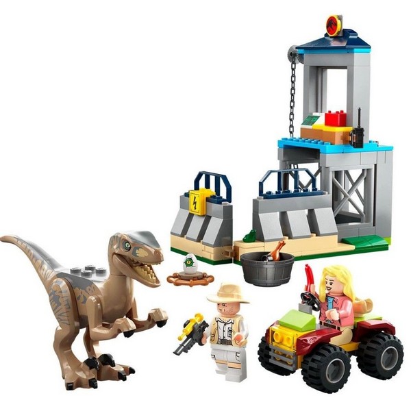 Продукт LEGO Jurassic World - Конструктор Бягство на велосираптор - 0 - BG Hlapeta