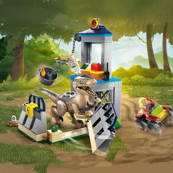 Продукт LEGO Jurassic World - Конструктор Бягство на велосираптор - 0 - BG Hlapeta