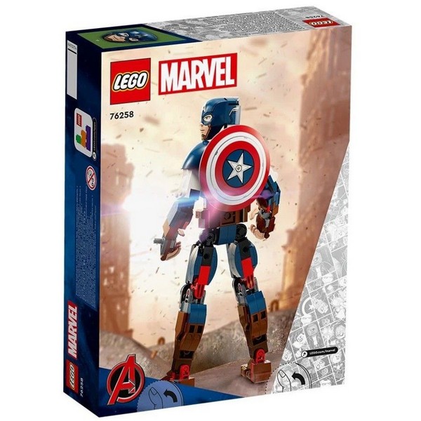 Продукт LEGO Marvel - Конструктор  Фигура за изграждане капитан Америка - 0 - BG Hlapeta