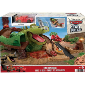 Mattel Cars Dino Playground Lightning McQueen - Писта с една кола