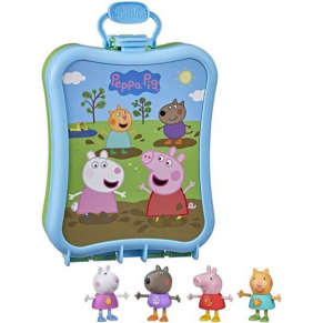 Hasbro - Детски фигурки с кутия за съхранение Peppa Pig's Carry-Along Friends