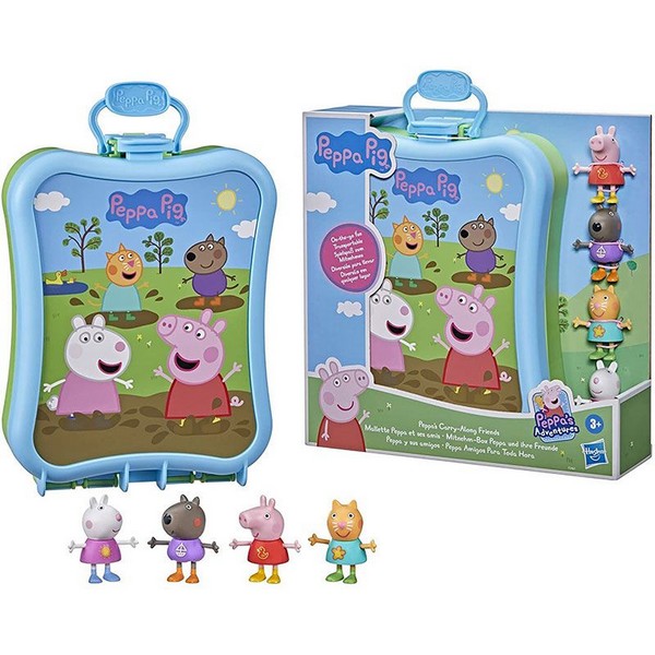 Продукт Hasbro - Детски фигурки с кутия за съхранение Peppa Pig's Carry-Along Friends - 0 - BG Hlapeta