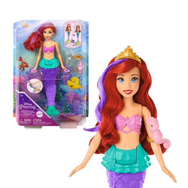 Продукт Mattel - Кукла Disney Princess Swim & Splash Ариел - 0 - BG Hlapeta