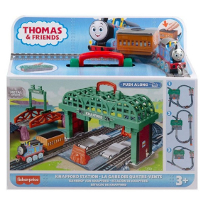 Fisher Price Thomas & Friends - Писта Гара Хапфорт с локомотив