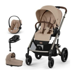 Cybex Balios S Lux - Бебешка количка 4 в 1 + кош Cot S Lux + адаптери + стол за кола Cloud G i-size Plus + База за стол Base G