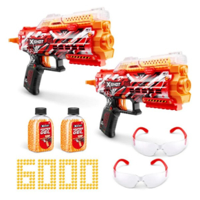 X Shot HYPER GEL - 2 бластера с 6000 гел топчета 2 x Stinger