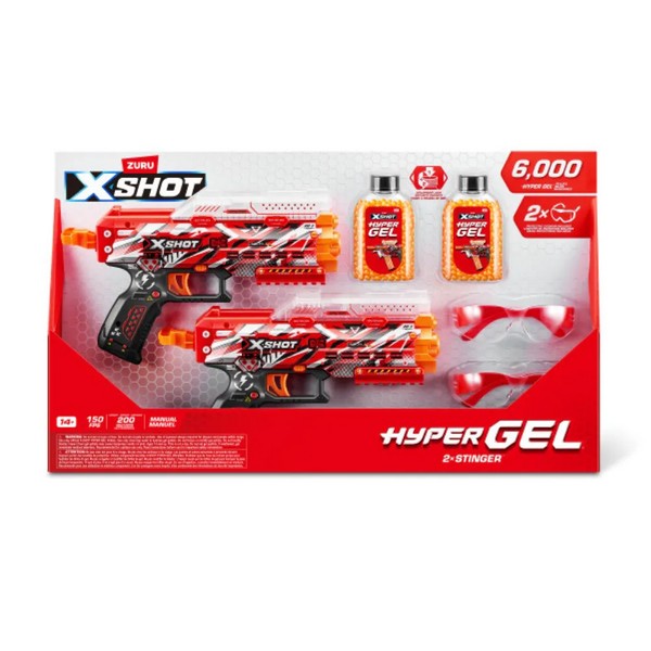 Продукт X Shot HYPER GEL - 2 бластера с 6000 гел топчета 2 x Stinger - 0 - BG Hlapeta