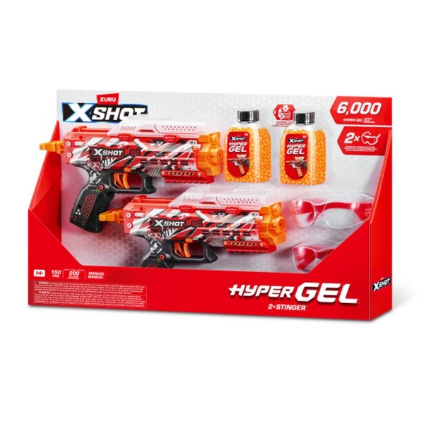 Продукт X Shot HYPER GEL - 2 бластера с 6000 гел топчета 2 x Stinger - 0 - BG Hlapeta