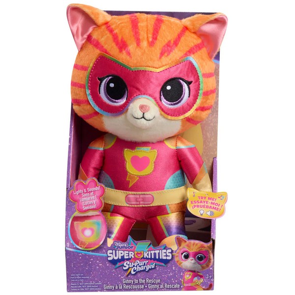 Продукт Super Kitties Ginny to the Rescue - Плюшено коте светлина и звук - 0 - BG Hlapeta