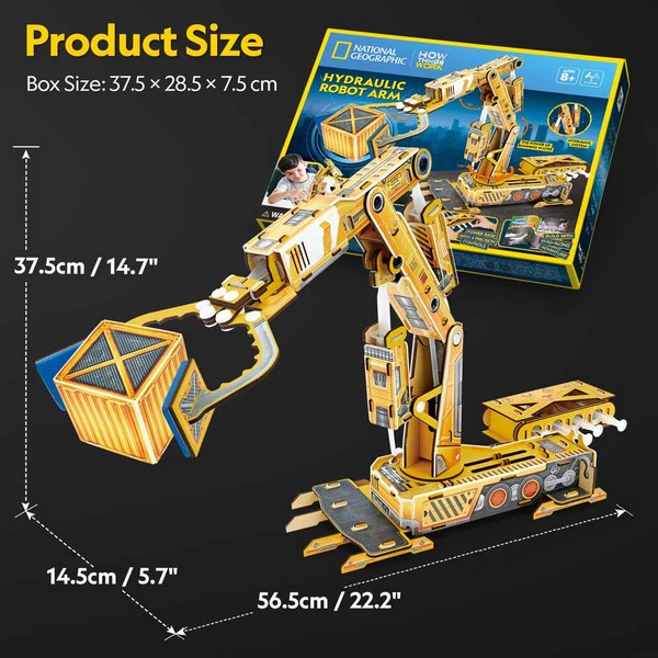 Продукт CubicFun National Geographic STEM Робот с хидравлична ръка - 3D пъзел - 0 - BG Hlapeta