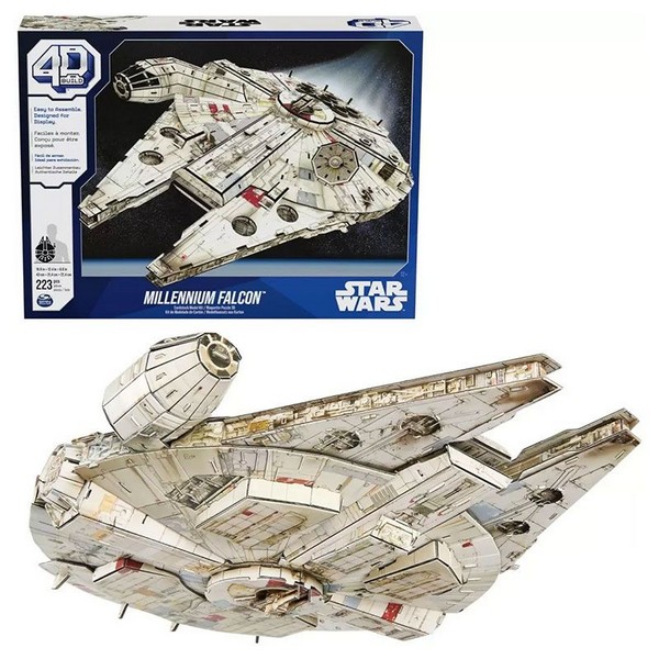 Продукт Spin Master Star Wars Millennium Falcon - 3D Пъзел 223 ч - 0 - BG Hlapeta