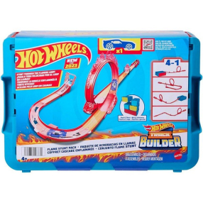 Mattel Hot Wheels Track Builder Flame Stunt Pack - писта с една кола