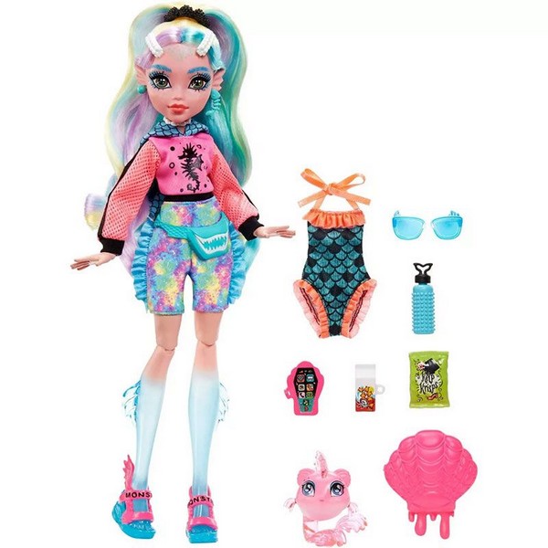 Продукт Mattel Monster High Lagoona Blue - Кукла с аксесоари и домашен любимец пираня - 0 - BG Hlapeta