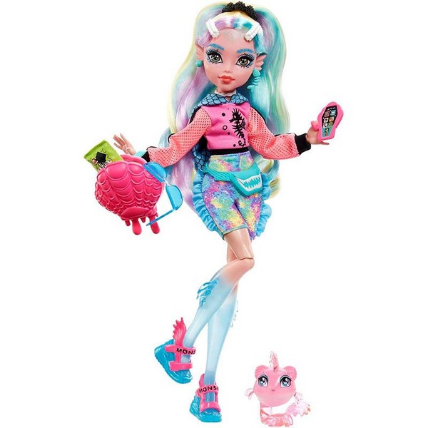 Продукт Mattel Monster High Lagoona Blue - Кукла с аксесоари и домашен любимец пираня - 0 - BG Hlapeta