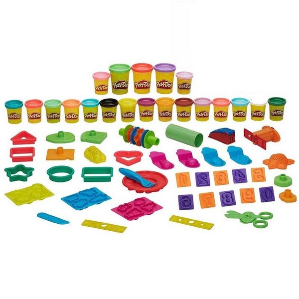 Продукт Hasbro Play-Doh Create'n Canister - Комплект моделини 20 цвята и 45 аксесоара - 0 - BG Hlapeta