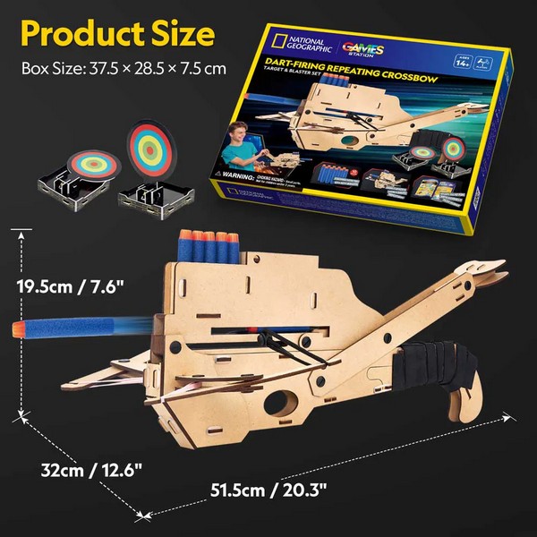 Продукт CubicFun National Geographic STEM Арбалет - 3D пъзел - 0 - BG Hlapeta