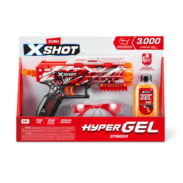 Продукт X Shot HYPER GEL Stinger - Бластер с 3000 гел топчета - 0 - BG Hlapeta