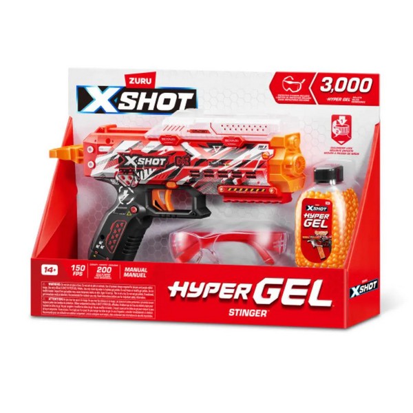 Продукт X Shot HYPER GEL Stinger - Бластер с 3000 гел топчета - 0 - BG Hlapeta