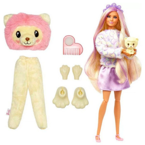 Mattel Barbie Cutie - Кукла с костюм на животинче и аксесоари Лъвче