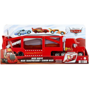 Mattel Cars Mack Hauler - Детски камион за игра на две нива с рампа, 33 см