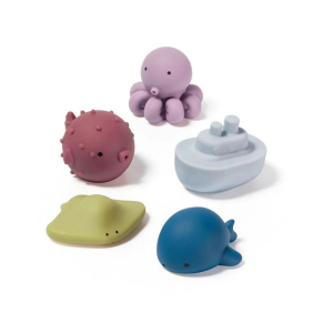 BBC - Комплект гумени играчки за баня 5 бр.