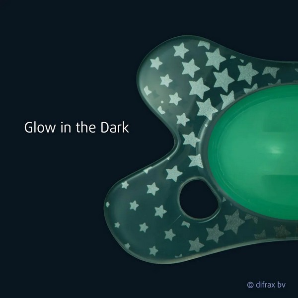 Продукт Difrax Pacifier Dental Glow in the Dark - Ортодонтична залъгалка 0-6 м - 0 - BG Hlapeta