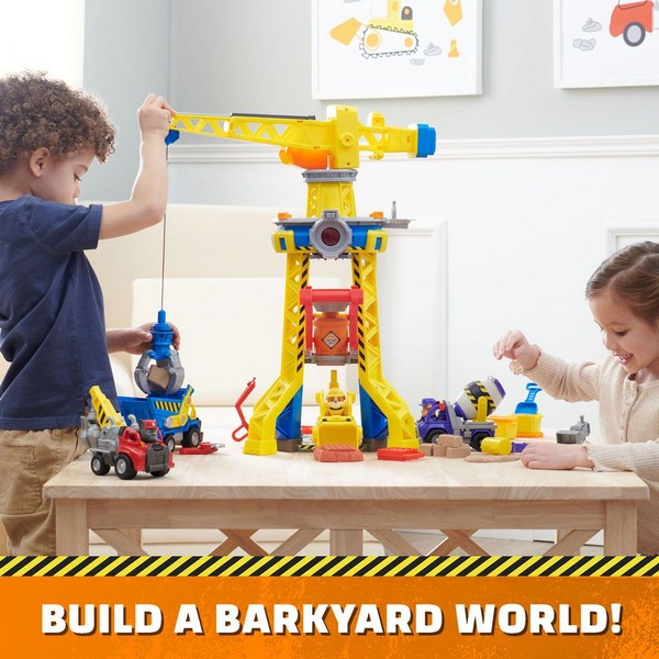 Продукт Paw Patrol Rubble and Crew - Кран със звукови и светлинни ефекти, мини булдозер и кученце - 0 - BG Hlapeta