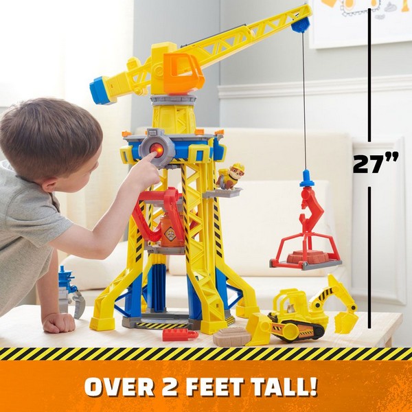 Продукт Paw Patrol Rubble and Crew - Кран със звукови и светлинни ефекти, мини булдозер и кученце - 0 - BG Hlapeta