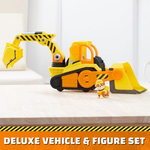 Продукт Paw Patrol Rubble and Crew Ръбъл - Строителна машина със звукови и светлинни ефекти и кученце - 0 - BG Hlapeta