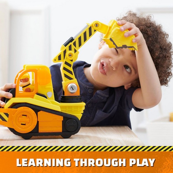 Продукт Paw Patrol Rubble and Crew Ръбъл - Строителна машина със звукови и светлинни ефекти и кученце - 0 - BG Hlapeta