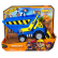 Paw Patrol Rubble and Crew Уийлър - Строителна машина със звукови и светлинни ефекти и кученце 3