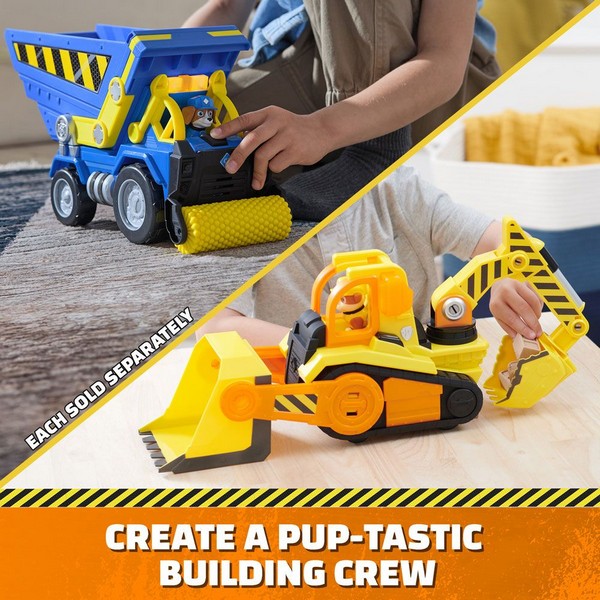 Продукт Paw Patrol Rubble and Crew Уийлър - Строителна машина със звукови и светлинни ефекти и кученце - 0 - BG Hlapeta