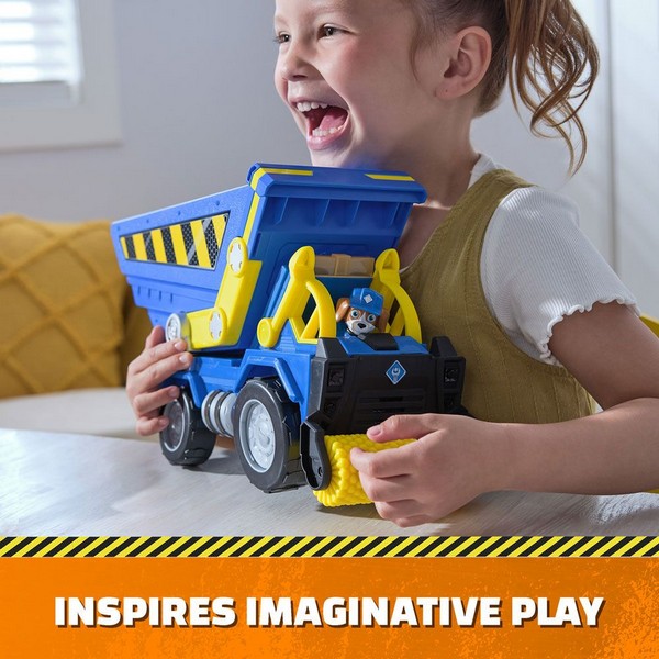 Продукт Paw Patrol Rubble and Crew Уийлър - Строителна машина със звукови и светлинни ефекти и кученце - 0 - BG Hlapeta