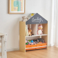 GINGER HOME - Детски Шкаф, Етажерка за Играчки и Книжки с Черна Дъска за Писане, Къщичка, Дърво Продукт GINGER HOME - Детски Шкаф, Етажерка за Играчки и Книжки с Черна Дъска за Писане, Къщичка, Дърво - 3 - BG Hlapeta