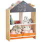 GINGER HOME - Детски Шкаф, Етажерка за Играчки и Книжки с Черна Дъска за Писане, Къщичка, Дърво Продукт GINGER HOME - Детски Шкаф, Етажерка за Играчки и Книжки с Черна Дъска за Писане, Къщичка, Дърво - 1 - BG Hlapeta
