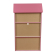 GINGER HOME Детска етажерка - Къщичка SUPER GIRL, Розова за съхранение на играчки и книжки