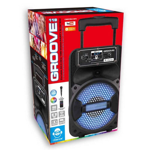 Продукт iDance Groove119 - Преносима тонколона с LED светлини и микрофон - 0 - BG Hlapeta