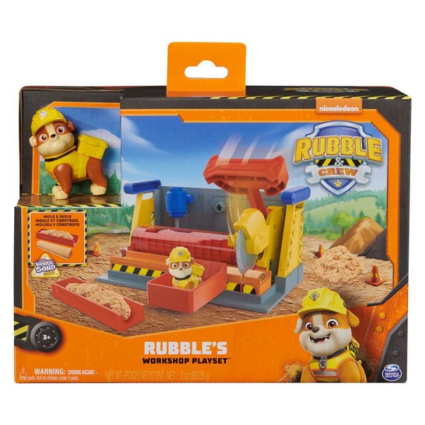 Продукт Paw Patrol Rubble and Crew - Работилницата на Ръбъл с кинетичен пясък - 0 - BG Hlapeta