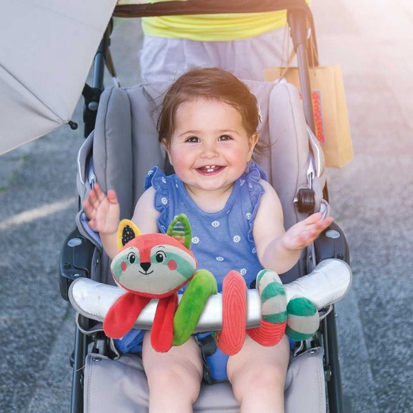 Продукт CLEMENTONI BABY Happy Animals - Мека дрънкалка спирала за количка - 0 - BG Hlapeta