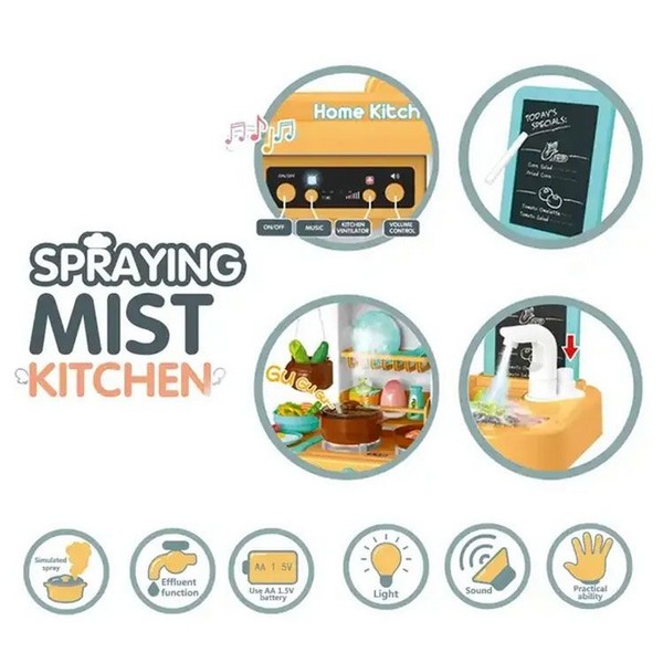 Продукт RTOYS Spraying Mist - Детска кухня със светлини, звуци и течаща вода - 0 - BG Hlapeta