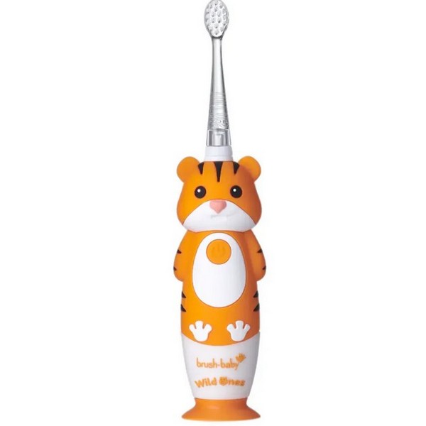 Продукт Brush-Baby - Електрическа четка за зъби с USB захранване и 2 бр. резервни глави WildOnes 0 - 10+ години - 0 - BG Hlapeta