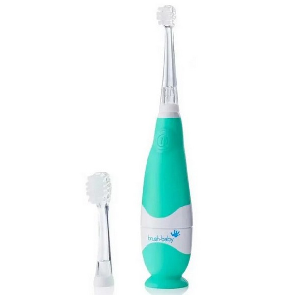 Brush-Baby BabySonic - Електрическа четка за зъби с USB захранване и 1 резервна глава 0-3 години