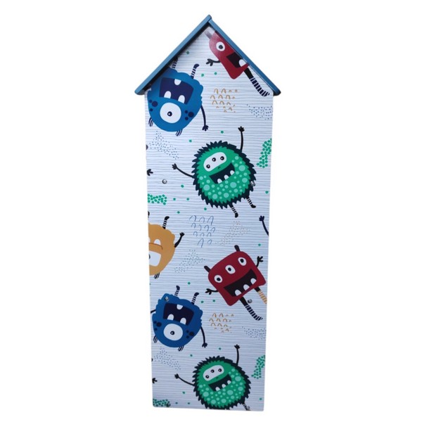 Продукт GINGER HOME - Детска етажерка MONSTER, Синя за съхранение на играчки и книжки - 0 - BG Hlapeta