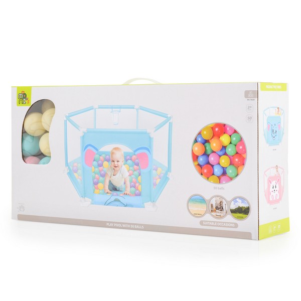 Продукт Moni toys - Кошара за игра 146 см с 50 топки - 0 - BG Hlapeta
