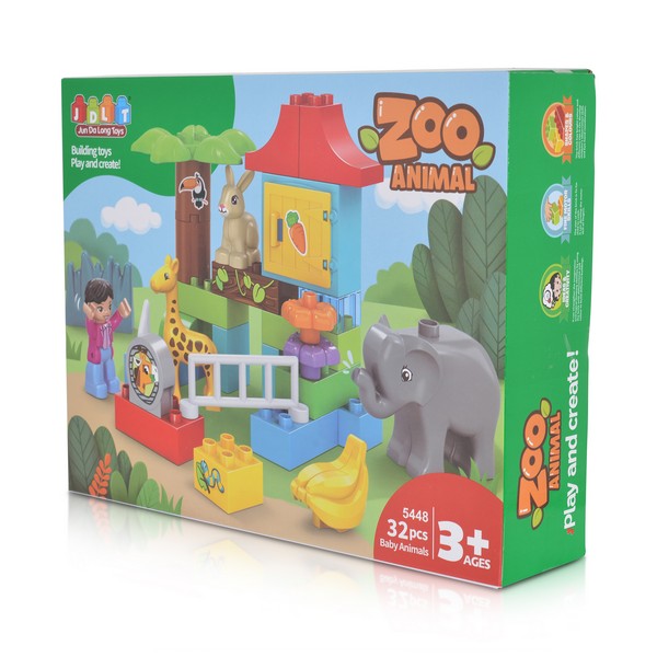 Продукт JDLT Zoo - Конструктор 32 части - 0 - BG Hlapeta